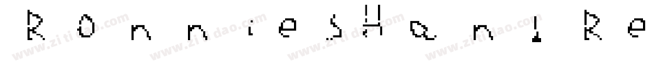 RonniesHand Regular字体转换